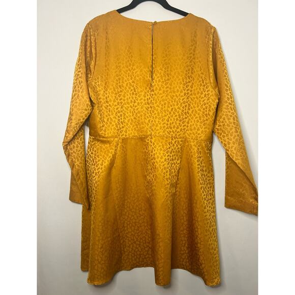 NWOT Chelsea28 Marigold Leopard Print Dress. Size XL. - Picture 2 of 4